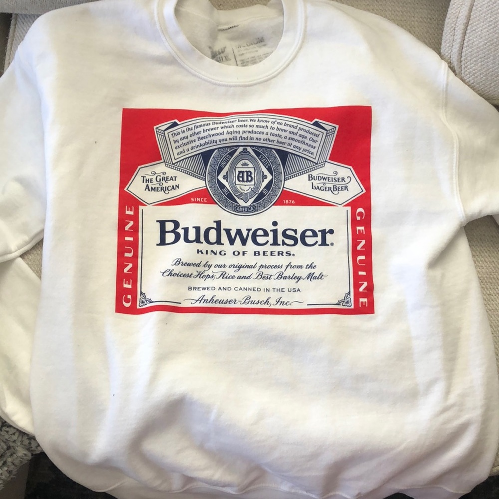 Budweiser pullover sweatshirt